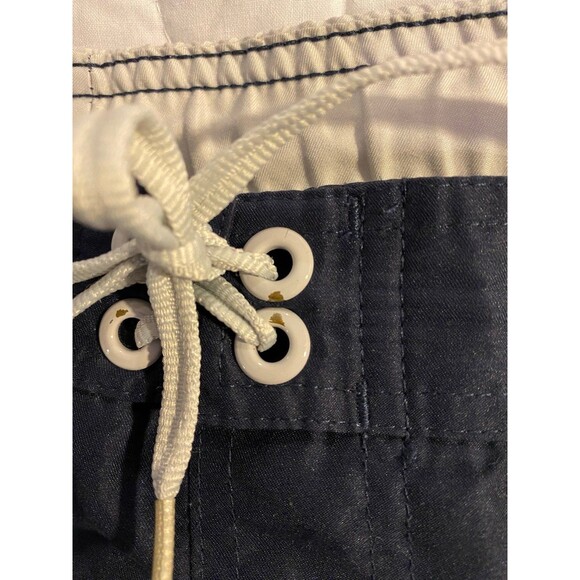 Nike Men’s Navy XL Swimsuit Trunks Side Pockets with Tie Waist Pool Lake - Picture 10 of 10